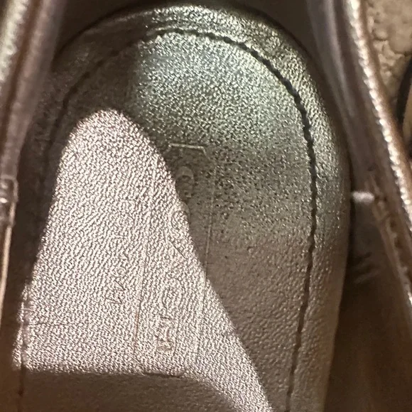 Coach Women's Gold and Multicolor Flats - Picture 2 of 4